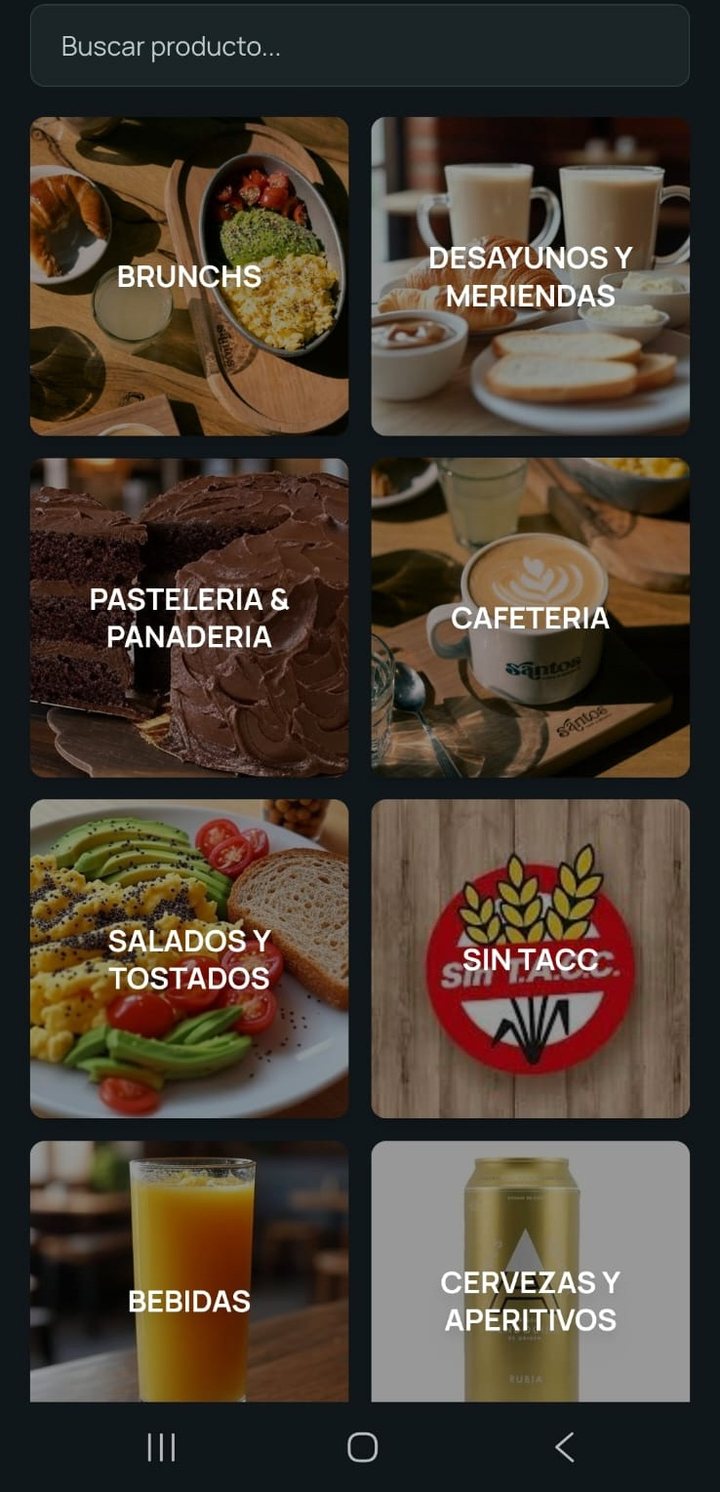 Comanda — menú QR, categorías del local